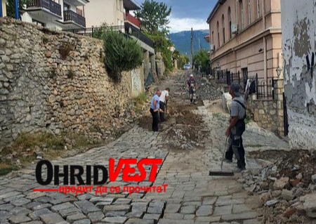 Пецаков: Со средства на Општина Охрид партерно се уредува улицата “Боро Шајн” кај НУ Завод и музеј